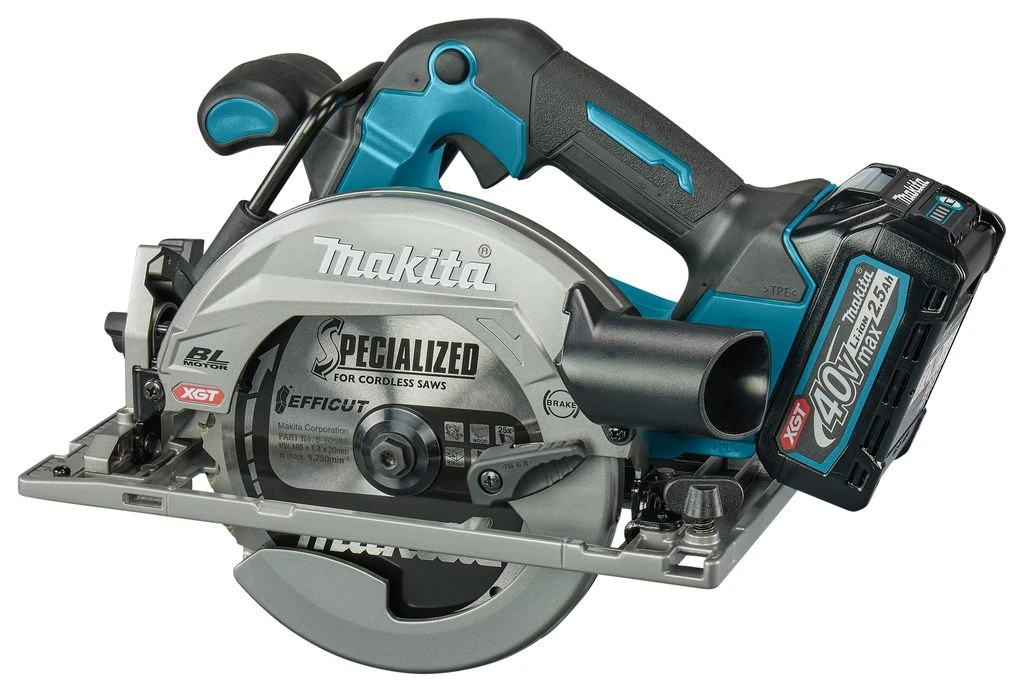 Makita HS012GD201 XGT 40 V Li-Ion Accu Cirkelzaag Set (2x 2,5Ah Accu) In Mbox - 165 Mm 4 Makita HS012GD201 XGT 40 V Li-Ion Accu Cirkelzaag Set (2x 2,5Ah Accu) In Mbox - 165 Mm - Afbeelding 4