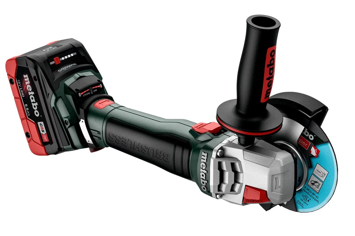 Metabo WB 18 LT BL 11-125 Quick 18V Accu-slijper Body In MetaBox - 125 Mm 2 Metabo WB 18 LT BL 11-125 Quick 18V Accu-slijper Body In MetaBox - 125 Mm - Afbeelding 2