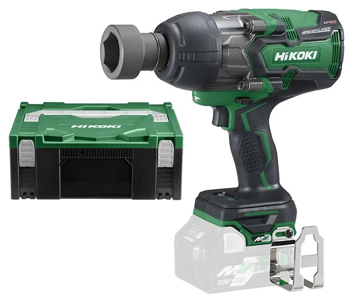 HiKOKI WR36DAW2Z 36V MultiVolt Li-Ion Accu Slagmoersleutel Body In HSC - 1180Nm - 3/4'' - Koolborstelloos 1 HiKOKI WR36DAW2Z 36V MultiVolt Li-Ion Accu Slagmoersleutel Body In HSC - 1180Nm - 3/4'' - Koolborstelloos