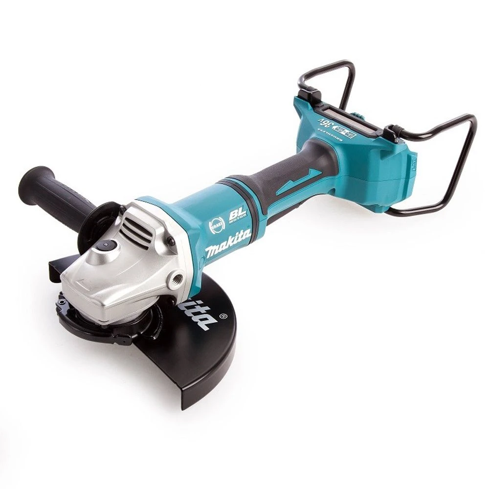 Makita DGA900PT2 36V (2x 18V) Li-Ion Accu Haakse Slijper Set (2x 5.0Ah Accu) In Koffer - 230mm - Koolborstelloos 2 Makita DGA900PT2 36V (2x 18V) Li-Ion Accu Haakse Slijper Set (2x 5.0Ah Accu) In Koffer - 230mm - Koolborstelloos - Afbeelding 2