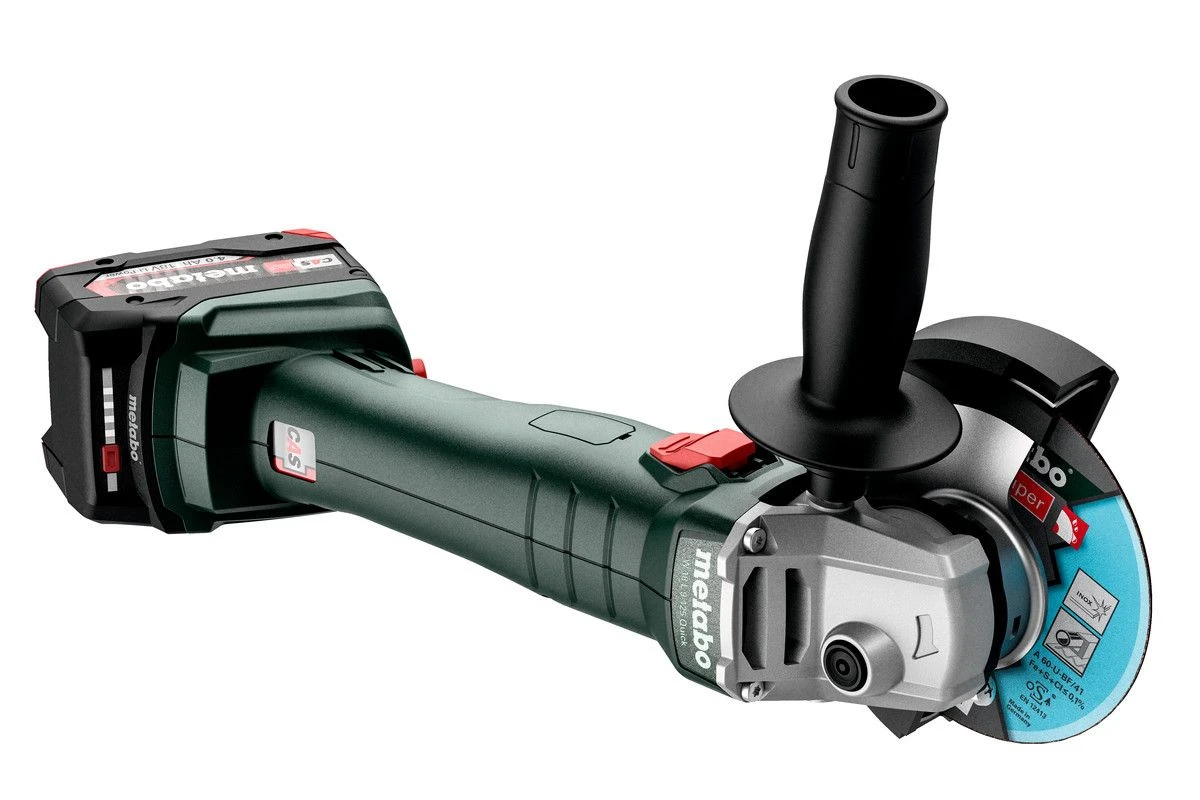 Metabo W 18 L 9-125 Quick 18V Li-Ion Accu-slijper Set (2x Li-Power 5.2Ah) In MetaBox 4 Metabo W 18 L 9-125 Quick 18V Li-Ion Accu-slijper Set (2x Li-Power 5.2Ah) In MetaBox - Afbeelding 4
