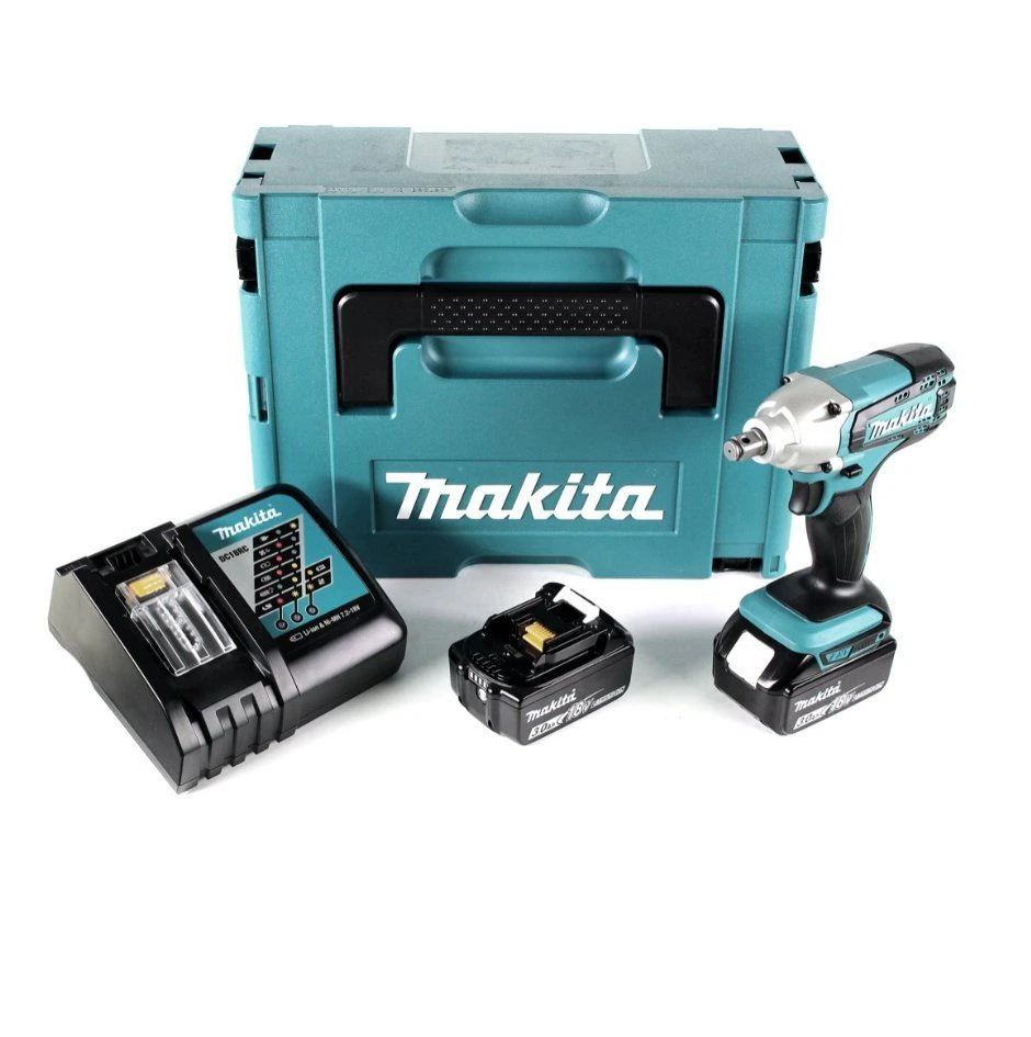 Makita DTW190RTJ 18V Li-Ion Accu Slagmoersleutel Set (2x 5.0Ah Accu) In Mbox - 190Nm - 1/2" - Koolborstelloos 1 Makita DTW190RTJ 18V Li-Ion Accu Slagmoersleutel Set (2x 5.0Ah Accu) In Mbox - 190Nm - 1/2" - Koolborstelloos