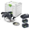 Festool 577439 EBI-Plus-SCA 18V Li-Ion Accu Pendelkapzaag Set (2x 5,2Ah) In Systainer - 160mm - Koolborstelloos