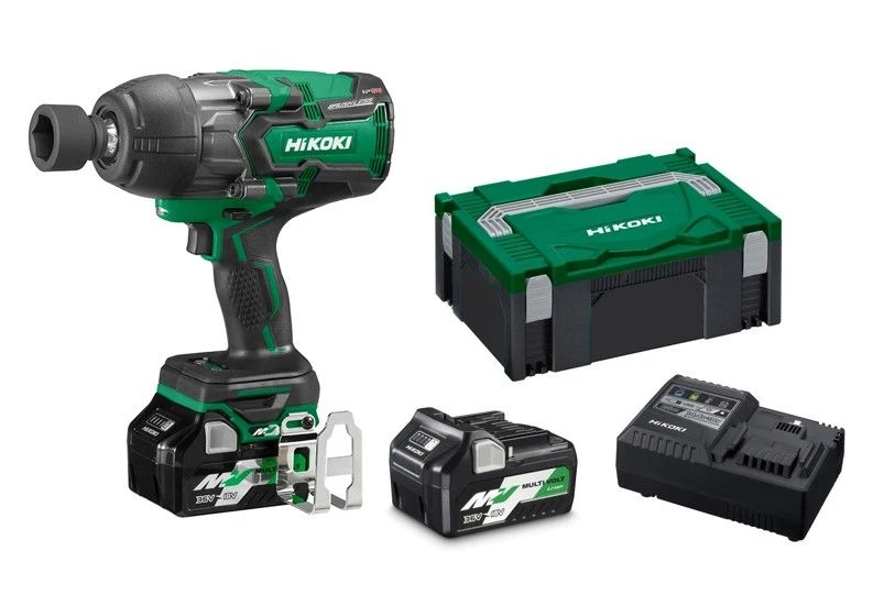 HiKOKI WR36DBWRZ 18/36V MultiVolt Li-Ion Accu Slagmoersleutel Set (2x 2,5Ah Accu) In HSC - 1130Nm - 1/2" - Koolborstelloos 1 HiKOKI WR36DBWRZ 18/36V MultiVolt Li-Ion Accu Slagmoersleutel Set (2x 2,5Ah Accu) In HSC - 1130Nm - 1/2" - Koolborstelloos