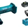 Makita DGA452RFJ 18V Li-ion Accu Haakse Slijper Set (2x 3.0Ah Accu) In Mbox - 115mm