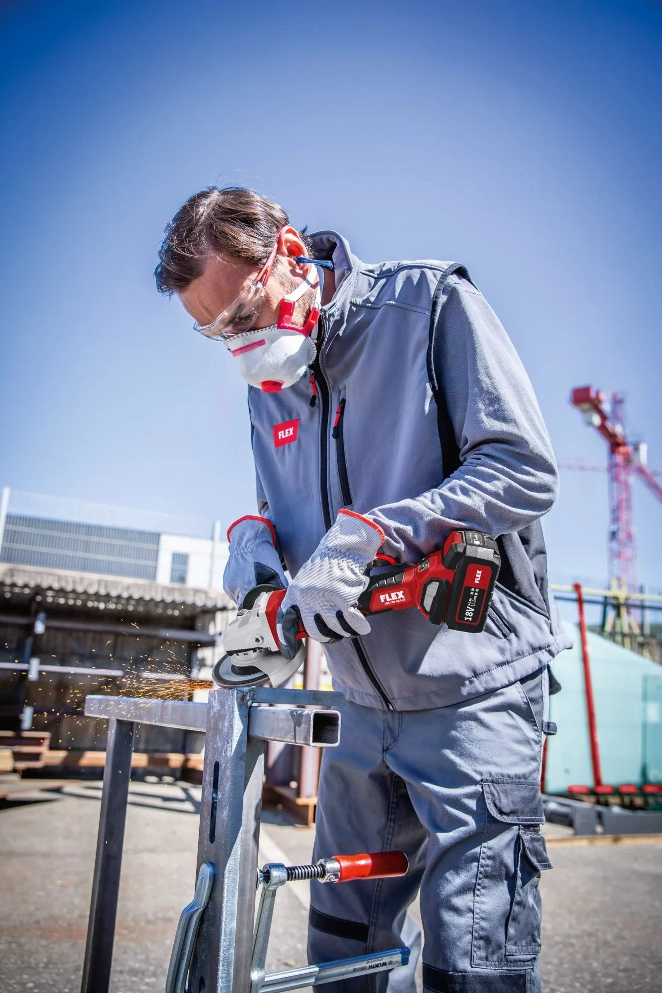 Flex LBE 125 18.0-EC Li-Ion Accu Haakse Slijper Body In L-Boxx - 125mm - Variabel - 18V 5 Flex LBE 125 18.0-EC Li-Ion Accu Haakse Slijper Body In L-Boxx - 125mm - Variabel - 18V - Afbeelding 5