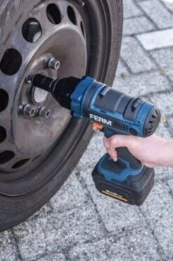 FERM CDM1127 18V Li-Ion Accu Slagmoersleutel Set (1x 4.0Ah Accu) In Koffer - 380Nm - 1/2" 7 FERM CDM1127 18V Li-Ion Accu Slagmoersleutel Set (1x 4.0Ah Accu) In Koffer - 380Nm - 1/2" -WIHA Winkel b29c130689871c8478f3b3043a5e47c5