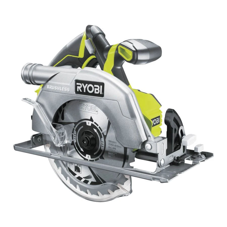Ryobi R18CS7-0 BL ONE+ 18V Li-Ion Accu Cirkelzaag Body - 184mm - Koolborstelloos - 5133002890 1 Ryobi R18CS7-0 BL ONE+ 18V Li-Ion Accu Cirkelzaag Body - 184mm - Koolborstelloos - 5133002890