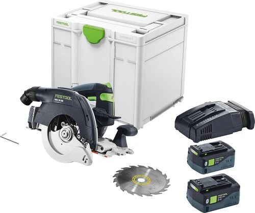 Festool HKC 55 5,0 EBI-Plus-SCA 18V Li-Ion Accu Pendelkapzaag Set (2x 5,0Ah) In Systainer - 160mm - 577678 1 Festool HKC 55 5,0 EBI-Plus-SCA 18V Li-Ion Accu Pendelkapzaag Set (2x 5,0Ah) In Systainer - 160mm - 577678