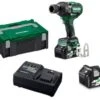 HiKOKI WR36DEWRZ Accu Slagmoeraanzetter - 36 V / 2 X 2.5Ah / 770 Nm / 1/2" - HSC II Koffer