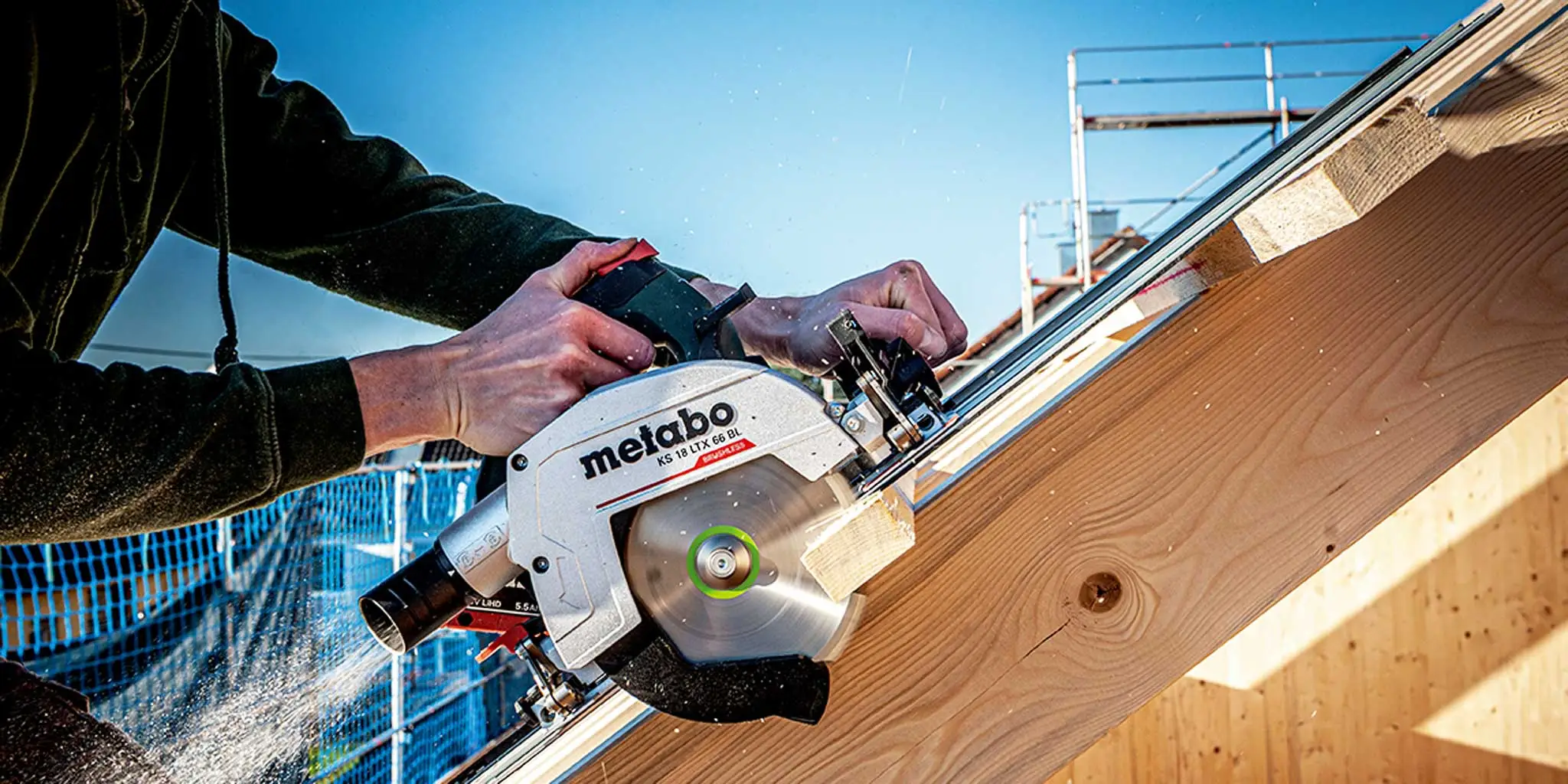 Voorkant -WIHA Winkel Nieuwe 18 Volt accu cirkelzaag van Metabo 1